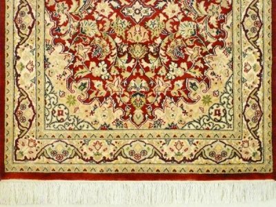 画像1: 【3200】ペルシャ絨毯　カシミア＆ウール（赤）