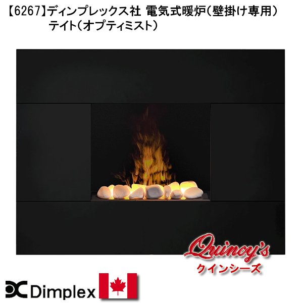 画像1: 【6267】 ディンプレックス社(オプティミスト）電気式暖炉（壁掛け専用）テイト　マントルピース (1)