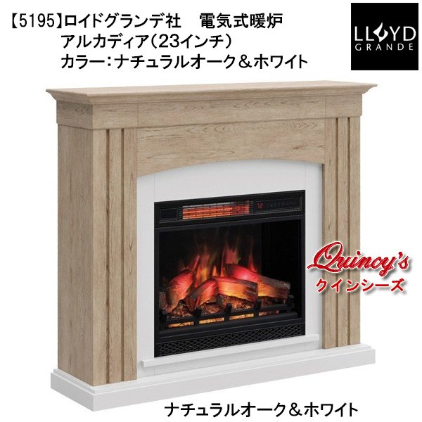 画像1: 送料無料【5195】ロイドグランデ社(23インチ）電気式暖炉（アルカディア）マントルピース (1)