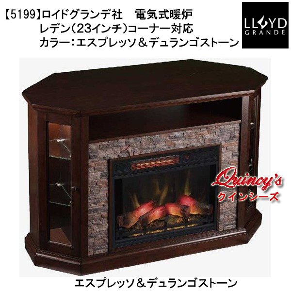画像1: 送料無料【5199】ロイドグランデ社(23インチ）電気式暖炉（レデン）マントルピース (1)